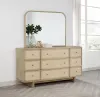 Coaster Fine Furniture 225043M Kailani - 9-Drawer Dresser And Mirror - Beige Oak