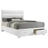 Coaster Fine Furniture 203510Q Felicity - Queen Storage Bed - White High Gloss