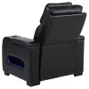 Coaster Fine Furniture 603253PP Zuma - Faux Leather Upholstered Dual Power LED Recliner - Black
