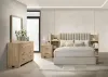 Coaster Fine Furniture 223111Q-S4 Arielle - 4 Piece Queen Bedroom Set - Light Oak