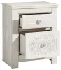 Ashley Furniture B181-92 Paxberry - Two Drawer Night Stand - Whitewash