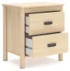 Ashley Furniture EB2444-292 Cabinella - Two Drawer Night Stand - Tan