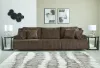 Ashley Furniture 92705S8 Ashley Furniture 92705S8 Top Tier - 3-Piece Reclining Sectional Sofa - Chocolate