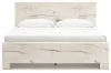 Ashley Furniture B2310B13 Ashley Furniture B2310B13 Lawroy - King Panel Bed With 2 Under Bed Storage Units - Light Natural