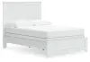 Ashley Furniture B139/31/35/55/186/91(2) Ashley Furniture B139/31/35/55/186/91(2) Bostwick Shoals - 6 Pc. - Dresser, Mirror, Full Bed With Framed Footboard, 2 Nightstands - White