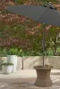 Ashley Furniture PCP790-706 Laguna Heights - Round End Table With Umbrella Option - Beige