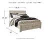 Ashley Furniture B331B4 Ashley Furniture B331B4 Bellaby - Queen Platform Bed With 2 Storage Drawers - Whitewash