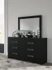 Ashley Furniture PCB1115B1 Ashley Furniture PCB1115B1 Maeling - Dresser And Mirror - Black