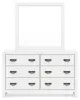 Ashley Furniture B427B1 Binterglen - Dresser And Mirror - White