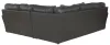 Jackson Furniture Industries 4378/42/62-28 Jackson Furniture Industries 4378/42/62-28 Denali - 2 Piece Italian Leather Match Sectional With 8 Included Accent Pillows - Steel