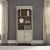 Liberty Furniture 652-HO201 Farmhouse Reimagined - Bookcase - Antique White / Chestnut Tops