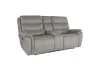 New Classic U092-25-GRY New Classic U092-25-GRY Kamari - Console Loveseat With Dual Recliners - Gray