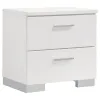 CoasterEssence 203500KW-S5 Felicity - 5 Piece California King Bedroom Set With LED - White High Gloss
