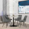CoasterEssence 108020 Bartole - Round Italian Marble Top Dining Table - White