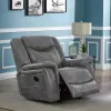 CoasterEveryday 650356 Conrad - Upholstered Padded Arm Glider Recliner - Gray