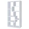 CoasterEveryday 800136 Theo - 7-Shelf Bookshelf - White