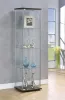 CoasterEveryday 950172 Bellatrix - 4-Shelf Clear Glass Curio Cabinet - Cappuccino