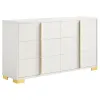 Coaster Fine Furniture 222931F-S5 Marceline - 5 Piece Full Bedroom Set - White