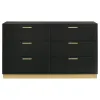 Coaster Fine Furniture 224783 Caraway - 6-Drawer Dresser - Black