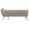 Coaster Fine Furniture 108496 Dodson - Fabric Upholstered L-Shaped Nook Dining Bench - Taupe