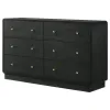 Coaster Fine Furniture 223663 Cavelle - 6-Drawer Dresser Cabinet - Black