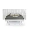 New Classic 00-1840-200NS New Classic 00-1840-200NS Europa - 6/0 California King Bed With 2 Nightstands & Panels - White