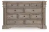 Ashley Furniture B916-31 Blairhurst - Dresser - Light Grayish Brown