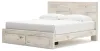 Ashley Furniture B2310B11 Ashley Furniture B2310B11 Lawroy - King Panel Bed With Storage Footboard - Light Natural