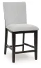 Ashley Furniture D618-124 Neymorton - Upholstered Barstool (Set of 2) - Dark Grayish Brown