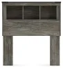 Ashley Furniture B4480-63 Ashley Furniture B4480-63 Frandern - Twin Bookcase Headboard - Gray