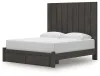 Ashley Furniture PCB3370B9 Fraluna - King Panel Storage Bed - Charcoal