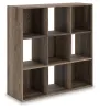 Ashley Furniture EA1104-3X3 Ashley Furniture EA1104-3X3 Shallifer - Nine Cube Organizer - Brown