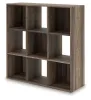 Ashley Furniture EA1104-3X3 Ashley Furniture EA1104-3X3 Shallifer - Nine Cube Organizer - Brown