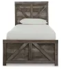 Ashley Furniture B440B16 Wynnlow - Twin Crossbuck Panel Bed - Gray