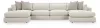 Ashley Furniture PC66004S9 Ashley Furniture PC66004S9 Ashbourne Estate - 4-Piece Double Chaise Sectional - Snowstone