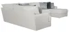 Jackson Furniture Industries 2470/30/62/76-21 Polaris - 3 Piece Sectional With Comfort Coil Seating And 9 Included Accent Pillows (Right Side Facing Chaise) - Sugar