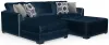 Jackson Furniture Industries 2223/73/75/28-68 Jackson Furniture Industries 2223/73/75/28-68 Jetson - 2 Piece Sofa / LSF Chaise With Comfort Coil Seat Cushions, 4 Included Accent Pillows & Cocktail Ottoman - Nile