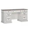 Liberty Furniture 244-HOJ-CS Magnolia Manor - Credenza - Antique White & Weathered Bark