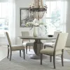 Liberty Furniture 944-CD-5PDS Westfield - 5 Piece Pedestal Table Set (Upholstered Side Chairs) - Havana Brown