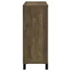 CoasterEveryday 182852 Arlington - Sliding Door Home Bar Wine Cabinet - Rustic Oak