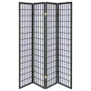 CoasterEveryday 4624 Roberto - 4-Panel Room Divider Folding Shoji Screen - Black
