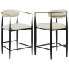 Coaster Fine Furniture 121184 Tina - Fabric Upholstered Counter Chair (Set of 2) - Beige