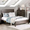 Furniture of America CM7382EK-BED Rexburg - Eastern King Bed - Wire - Brushed Rustic Brown