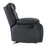 New Classic U7005-13-BKG New Classic U7005-13-BKG Nikko - Glider Recliner - Black / Gray
