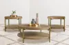Coaster Fine Furniture 706188-S3 Arini - 3 Piece Round Coffee And End Table Set - Sand Wash