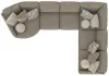 Jackson Furniture Industries 3145/73/59/31/92-28 Jackson Furniture Industries 3145/73/59/31/92-28 Turner - 5 Piece Sectional With LSF Cuddler - Mushroom