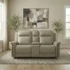 Liberty Furniture 7030CS-23P Cora - Loveseat With Console P3 & ZG - Aline Cashmere