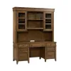 Liberty Furniture 930-HO-CHS Carolina Park - Credenza & Hutch - Amber Brown