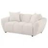Coaster Fine Furniture 509302 Destino - Chenille Upholstered Splayed Arm Loveseat - Greige
