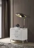 Coaster Fine Furniture 215792 Cassia - 2-Drawer Nightstand Bedside Table - White High Gloss